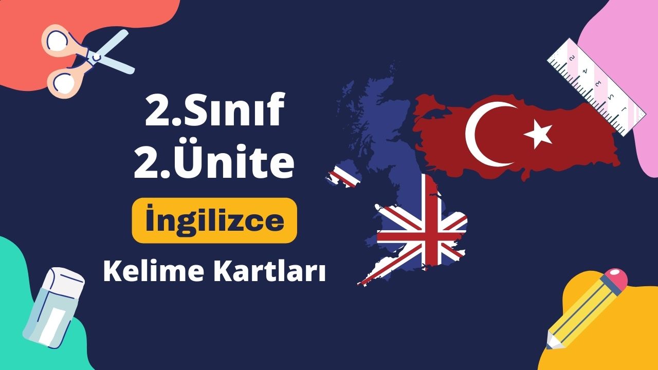 2. Sınıf 2. Ünite Kelimeler Kelime Kartları