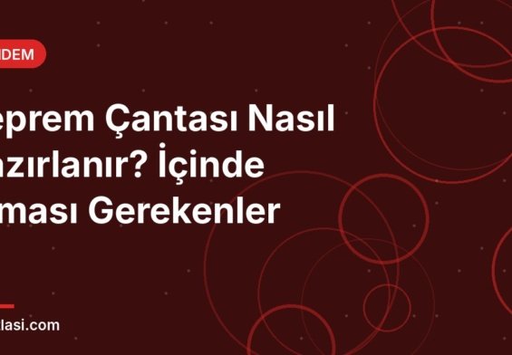 Deprem çantası hazırlama rehberi kapak görseli