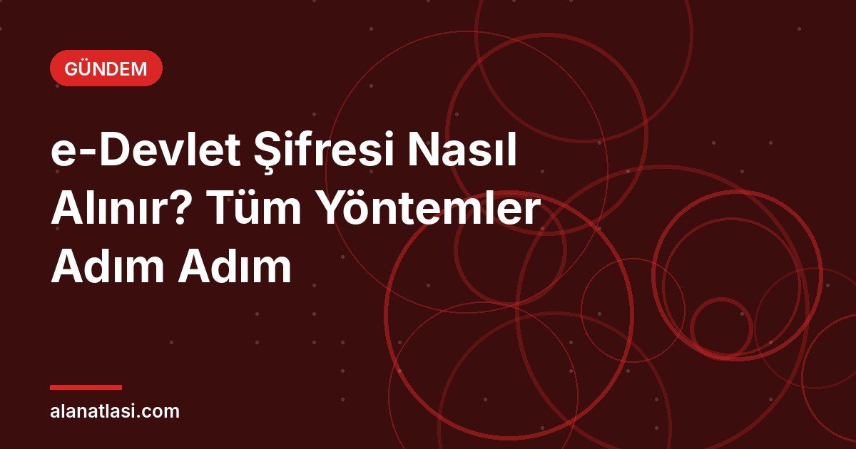 e-Devlet şifresi nasıl alınır rehberi kapak görseli