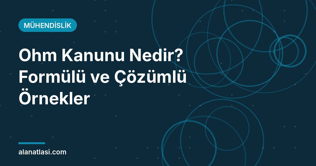 Ohm kanunu formülü V = I × R ve çözümlü örnekler kapak görseli